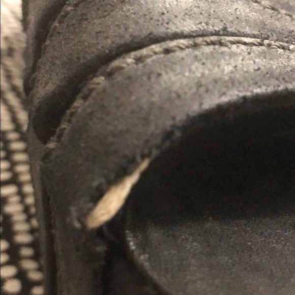 Leather & Wood Platform Sandals Black - Picture 4 of 7